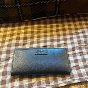 Kate Spade Groove Street Large Stacy Leather Continental Wallet BLACK RARE